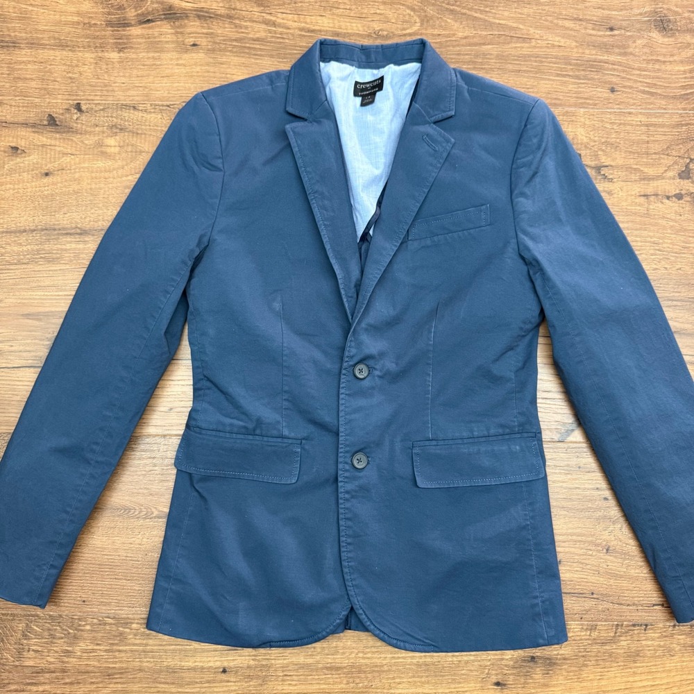 Crewcuts by‎ J Crew Thompson Boys 14 Blue Blazer Jacket Preppy Church Uniform